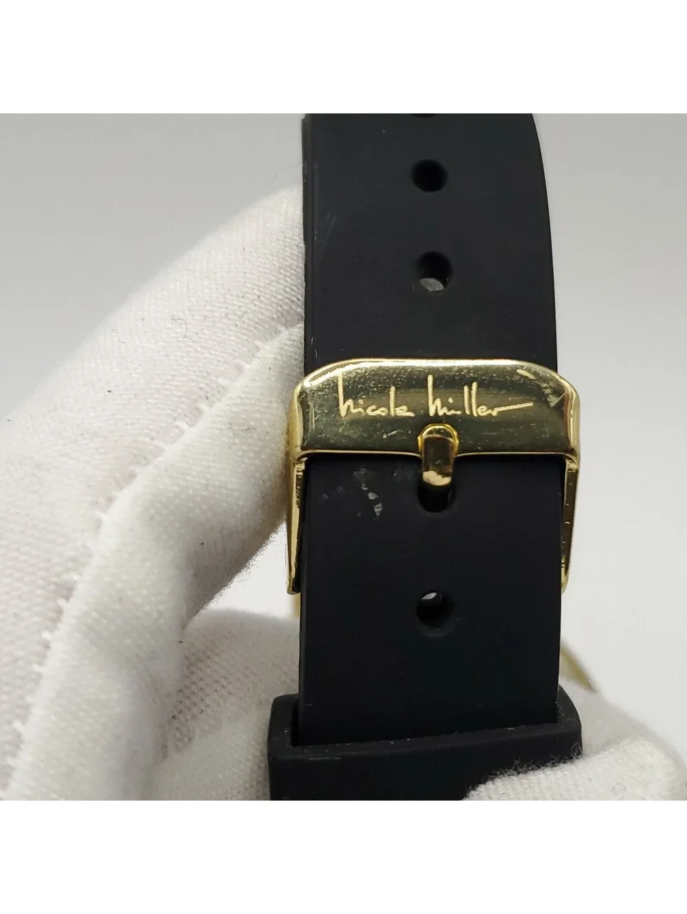 Nicole Miller New York Black Dial Womens Watch 38mm New Battery